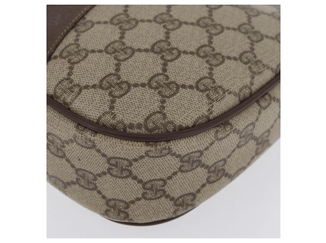 Borsa Sherry Line GG Supreme Web di GUCCI in PVC beige e oro 156 01 034 Auth AMZ358 D'oro - vista 10