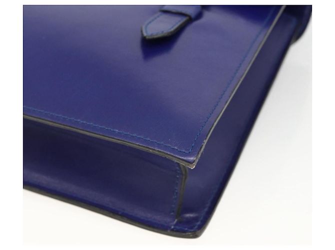 Céline Borsa a mano CELINE in pelle azzurro chiaro oro Auth BAZ584A D'oro Blu chiaro - vista 10