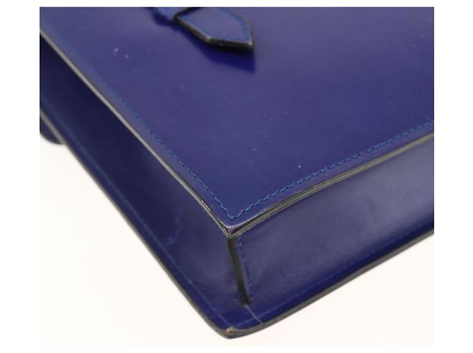 Céline Borsa a mano CELINE in pelle azzurro chiaro oro Auth BAZ584A D'oro Blu chiaro - vista 13