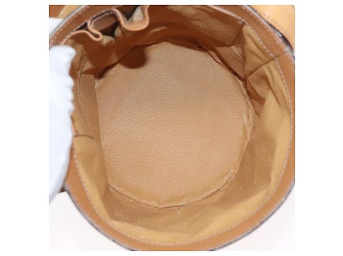 Céline Borsa a spalla in tela Macadam CELINE in pelle PVC marrone oro Auth AMZ048A D'oro - vista 13