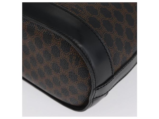 Céline Borsa tote in tela Macadam CELINE in pelle PVC nera e oro Auth LNZ687 Nero D'oro - vista 12