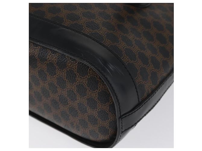 Céline Borsa tote in tela Macadam CELINE in pelle PVC nera e oro Auth LNZ687 Nero D'oro - vista 14