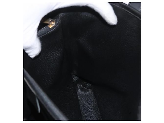 Céline Borsa tote in tela Macadam CELINE in pelle PVC nera e oro Auth LNZ687 Nero D'oro - vista 21