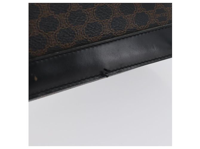 Céline Borsa tote in tela Macadam CELINE in pelle PVC nera e oro Auth LNZ687 Nero D'oro - vista 4