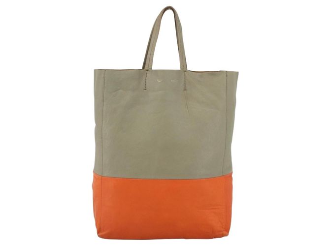 Céline Borsa a mano CELINE in pelle beige oro Auth bs34104 D'oro - vista 2