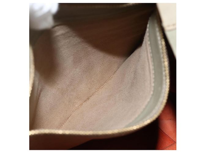 Céline Borsa a mano CELINE in pelle beige oro Auth bs34104 D'oro - vista 20