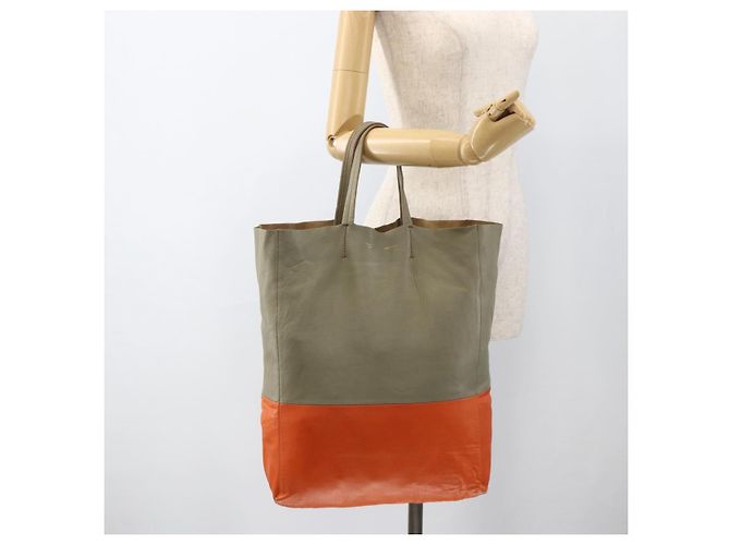 Céline Borsa a mano CELINE in pelle beige oro Auth bs34104 D'oro - vista 22
