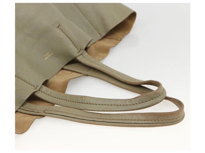 Céline Borsa a mano CELINE in pelle beige oro Auth bs34104 D'oro - vista 7
