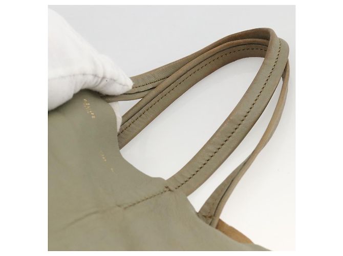 Céline Borsa a mano CELINE in pelle beige oro Auth bs34104 D'oro - vista 8