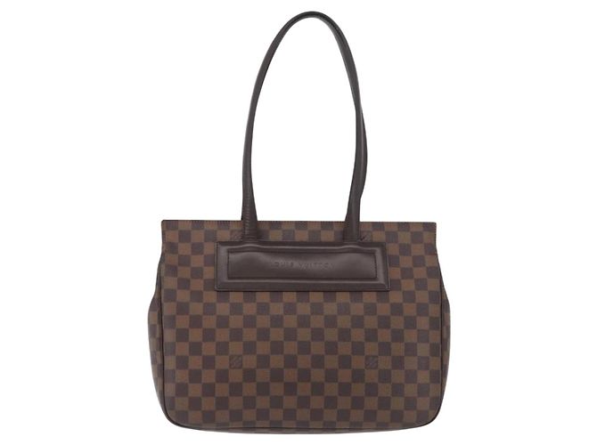 LOUIS VUITTON Borsa Tote Parioli PM Damier Ebene N51123 Auth LV ka3348 - vista 13