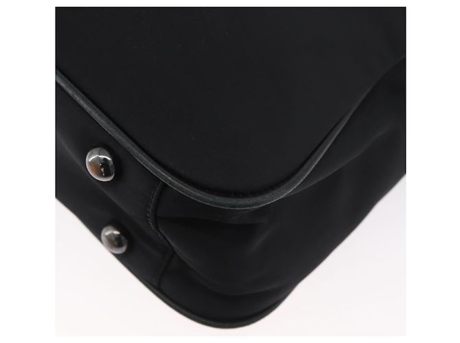 Borsa a mano VERSACE in nylon 2 in 1 nera Auth bs33839 Nero - vista 10