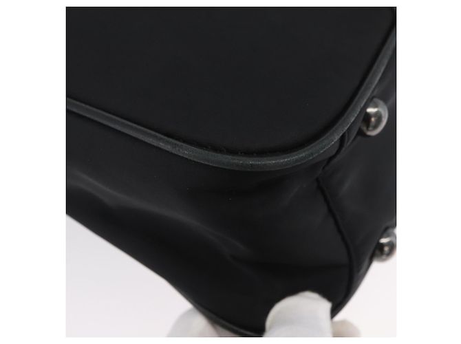 Borsa a mano VERSACE in nylon 2 in 1 nera Auth bs33839 Nero - vista 15