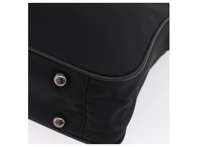 Borsa a mano VERSACE in nylon 2 in 1 nera Auth bs33839 Nero - vista 16