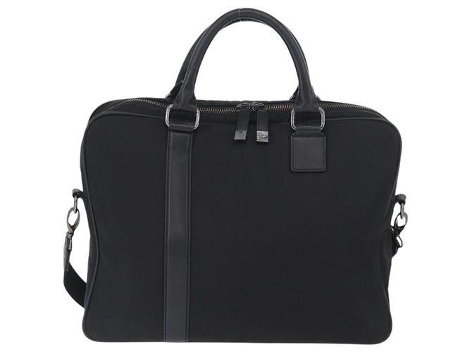 Borsa a mano VERSACE in nylon 2 in 1 nera Auth bs33839 Nero - vista 2