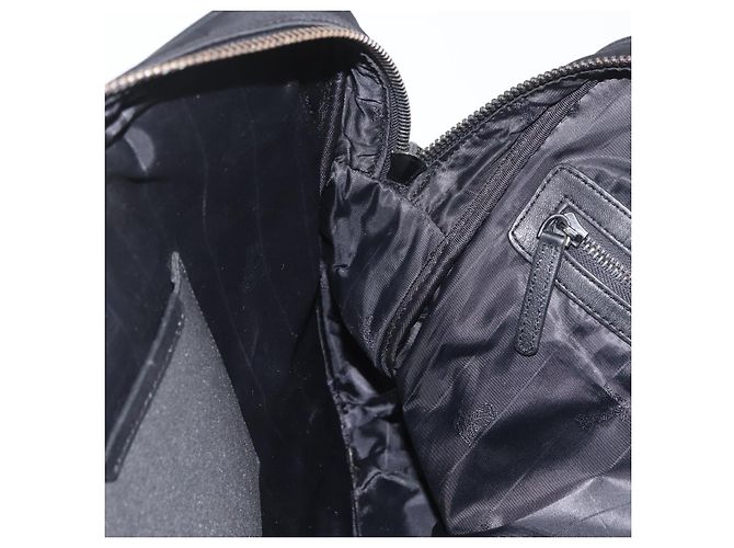 Borsa a mano VERSACE in nylon 2 in 1 nera Auth bs33839 Nero - vista 20