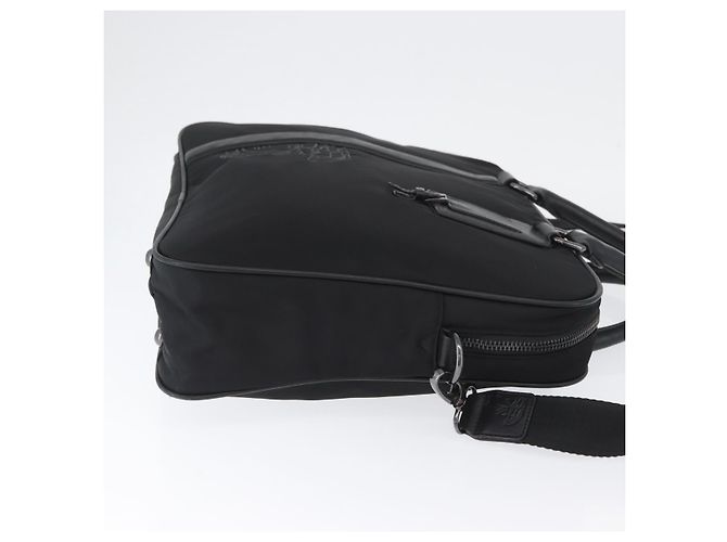 Borsa a mano VERSACE in nylon 2 in 1 nera Auth bs33839 Nero - vista 3