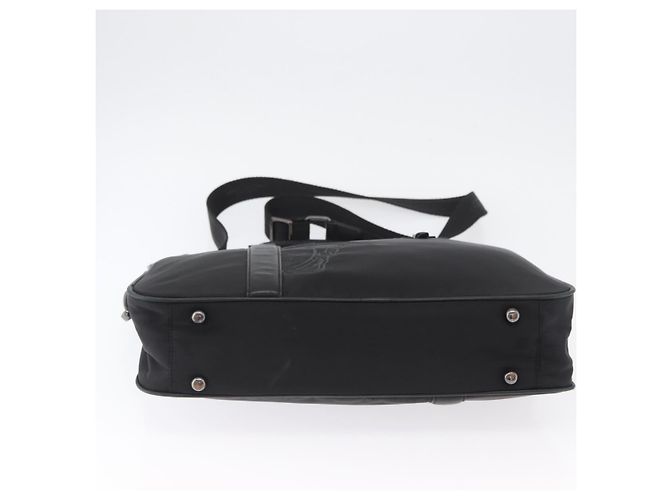Borsa a mano VERSACE in nylon 2 in 1 nera Auth bs33839 Nero - vista 5
