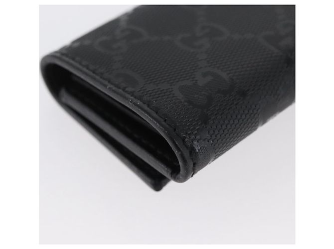 GUCCI GG Implementation Key Case PVC Black Silver Auth am11083A Silvery - view 10