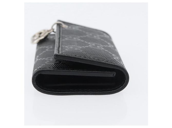 GUCCI GG Implementation Key Case PVC Black Silver Auth am11083A Silvery - view 4