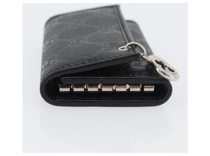 GUCCI GG Implementation Key Case PVC Black Silver Auth am11083A Silvery - view 5