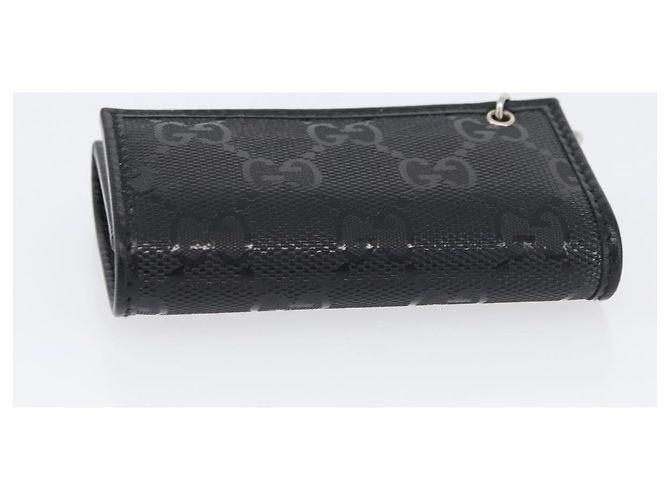 GUCCI GG Implementation Key Case PVC Black Silver Auth am11083A Silvery - view 6