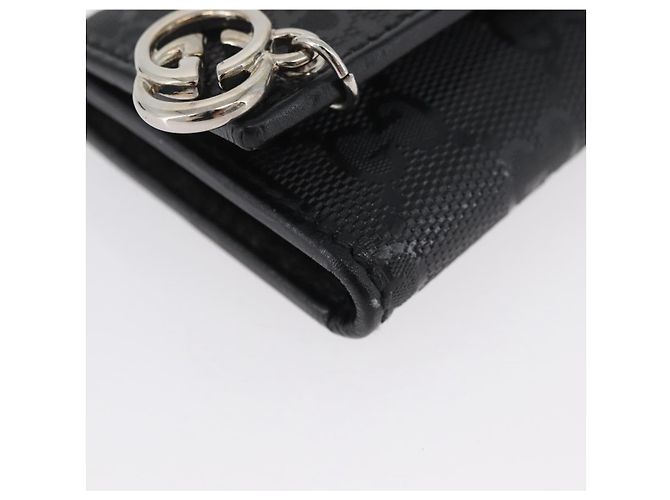 GUCCI GG Implementation Key Case PVC Black Silver Auth am11083A Silvery - view 8