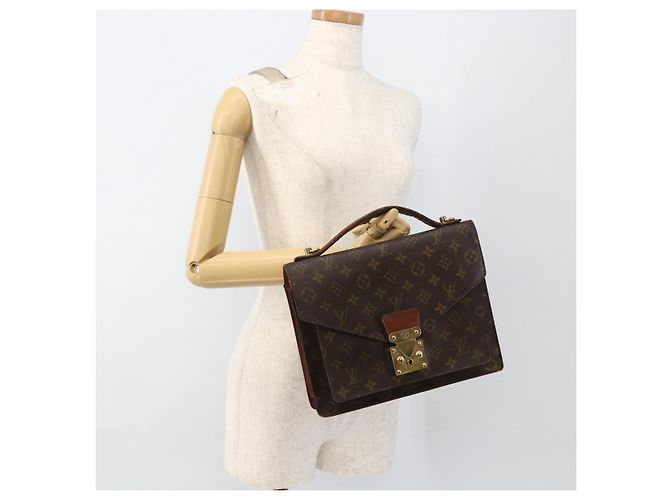 LOUIS VUITTON Borsa a Mano Monceau 28 Monogram 2way M51185 LV Auth ARZ613 Monogramma - vista 24