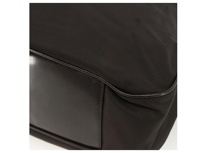 Borsa a Spalla GUCCI Bamboo Nylon 2in1 Marrone Argento 001 1781 1577 Auth gh1931 - vista 12