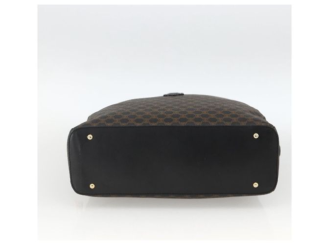 Céline Borsa a mano in tela Macadam CELINE in pelle PVC nera e oro Auth AMZ525A Nero D'oro - vista 9