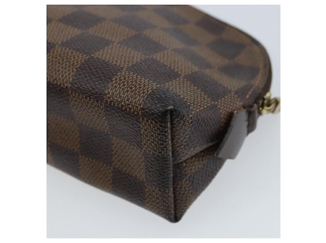 LOUIS VUITTON Kosmetiktäschchen PM Damier Ebene N47516 Authentisch LV BA11689 - Ansicht 15