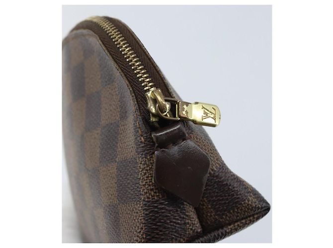 LOUIS VUITTON Kosmetiktäschchen PM Damier Ebene N47516 Authentisch LV BA11689 - Ansicht 8