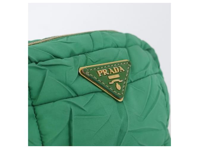 Borsa a Spalla PRADA Nylon Verde Oro Auth LNZ781 D'oro - vista 16