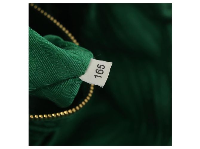 Borsa a Spalla PRADA Nylon Verde Oro Auth LNZ781 D'oro - vista 23