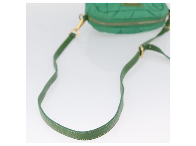 Borsa a Spalla PRADA Nylon Verde Oro Auth LNZ781 D'oro - vista 7