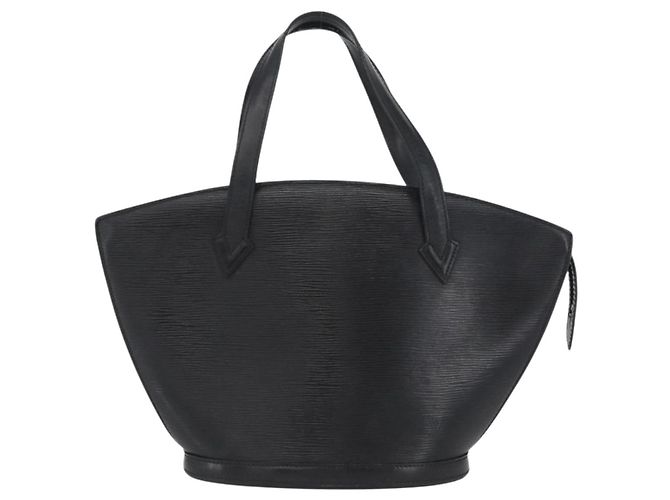 LOUIS VUITTON Borsa a Mano Epi Saint Jacques Nera M52272 LV Auth ARZ500 Nero - vista 13