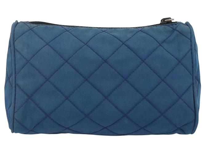 Pochette Prada Nylon Blu Argento Auth bs34108 - vista 2