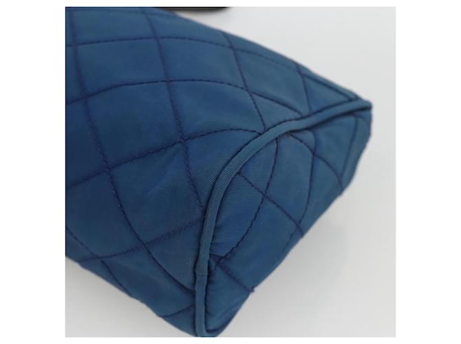 Pochette Prada Nylon Blu Argento Auth bs34108 - vista 9