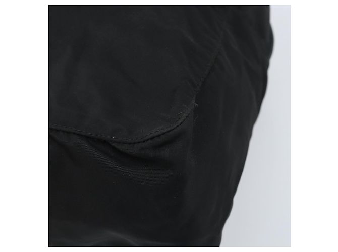 PRADA Borsa a mano in nylon nero argento Auth ARZ607 - vista 10