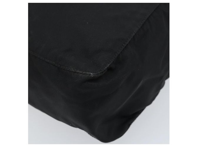 PRADA Borsa a mano in nylon nero argento Auth ARZ607 - vista 11