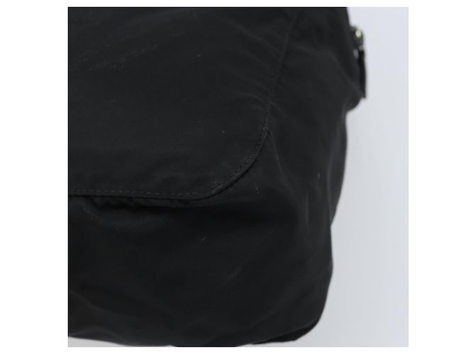 PRADA Borsa a mano in nylon nero argento Auth ARZ607 - vista 12