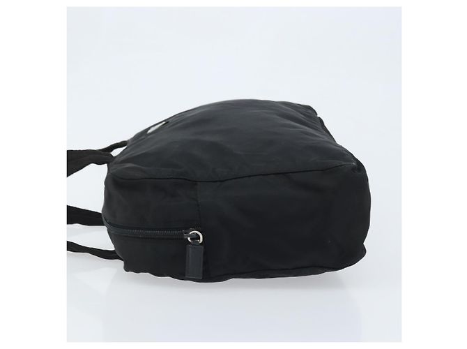 PRADA Borsa a mano in nylon nero argento Auth ARZ607 - vista 5