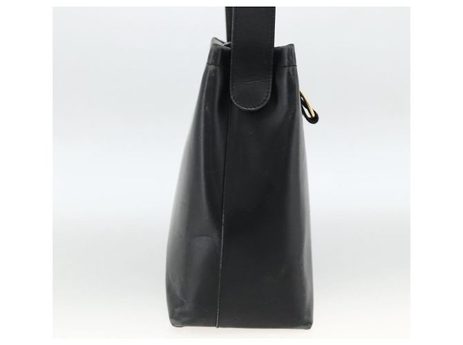 Borsa a Spalla Vala in Pelle Nera e Oro Salvatore Ferragamo Auth gh1917 Nero D'oro - vista 4
