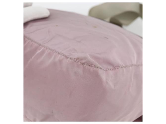 Borsa a Spalla PRADA Nylon Rosa Argento Auth ARZ292 - vista 12