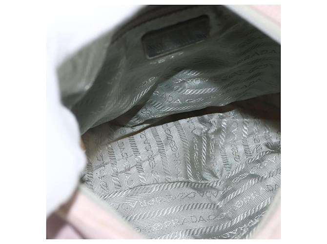 Borsa a Spalla PRADA Nylon Rosa Argento Auth ARZ292 - vista 19