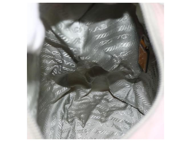 Borsa a Spalla PRADA Nylon Rosa Argento Auth ARZ292 - vista 21