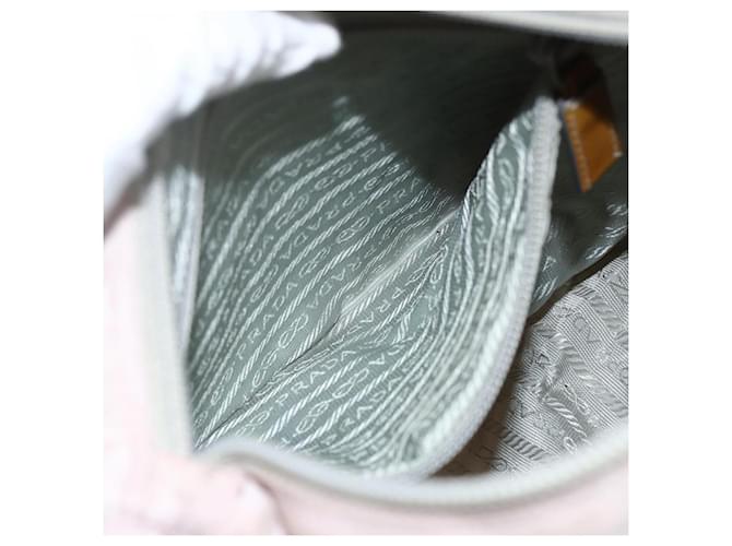 Borsa a Spalla PRADA Nylon Rosa Argento Auth ARZ292 - vista 23
