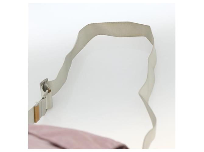 Borsa a Spalla PRADA Nylon Rosa Argento Auth ARZ292 - vista 8
