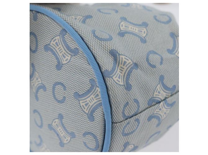 Céline CELINE C Macadam Canvas Tasche Hellblau Auth AMZ028A - Ansicht 11