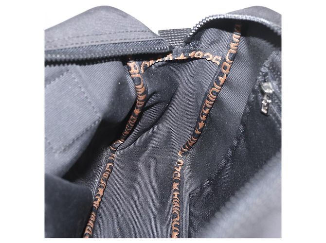 FENDI Handtasche Nylon 2-in-1 Schwarz Silber Authentisch ka3439 - Ansicht 20