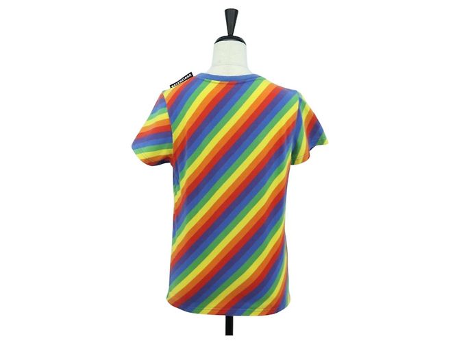 BALENCIAGA T-Shirt aus Baumwolle in Mehrfarben Auth LNZ729V - Ansicht 2